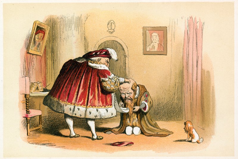 Kong Henry VIII og et parlamentsmedlem av Richard Doyle