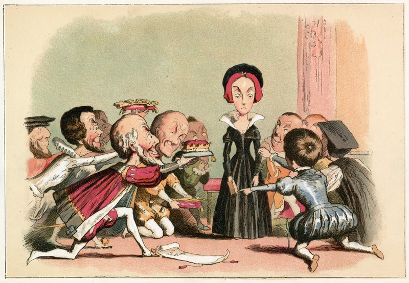 Lady Jane Dudley presset på for å akseptere kronen av Richard Doyle