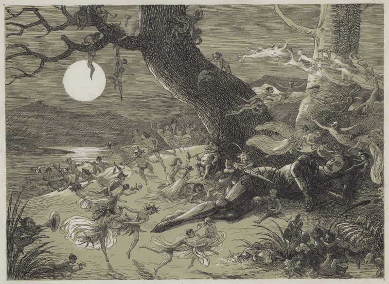 Midsummer Knights Dream (akvatint) av Richard Doyle