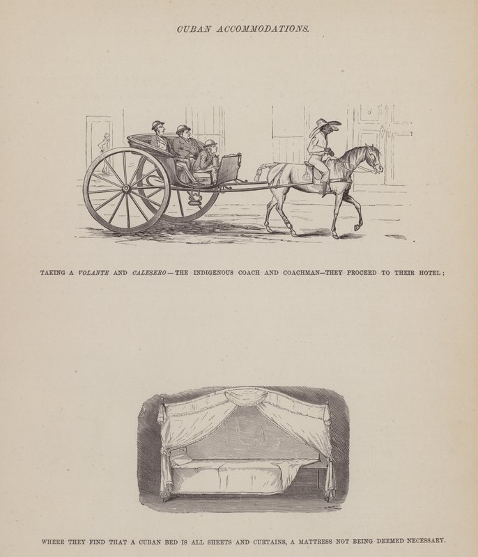 Side fra The American Tour of Mrs Brown, Jones and Robinson (gravering) av Richard Doyle