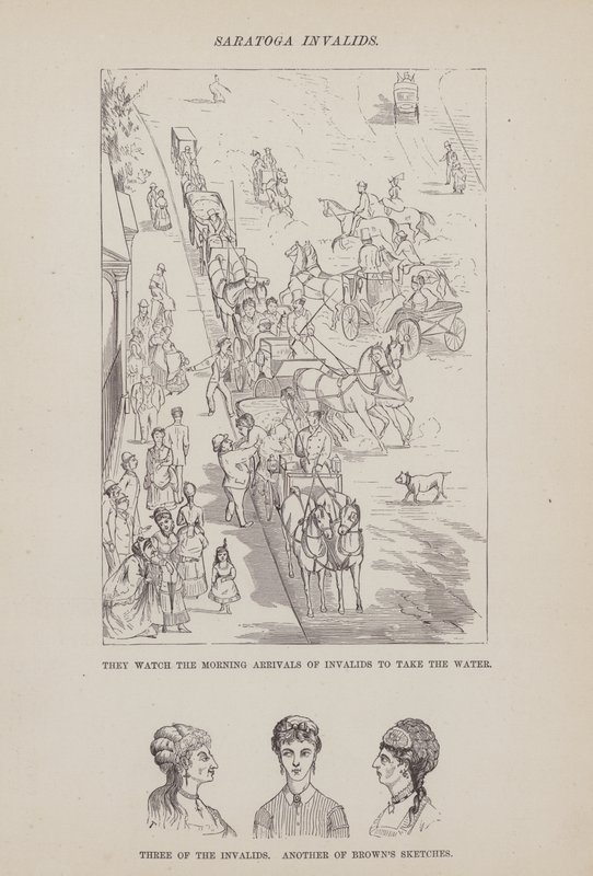 Side fra The American Tour of Mrs Brown, Jones and Robinson (gravering) av Richard Doyle