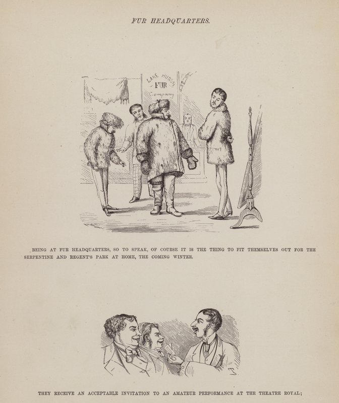 Side fra The American Tour of Mrs Brown, Jones and Robinson (gravering) av Richard Doyle