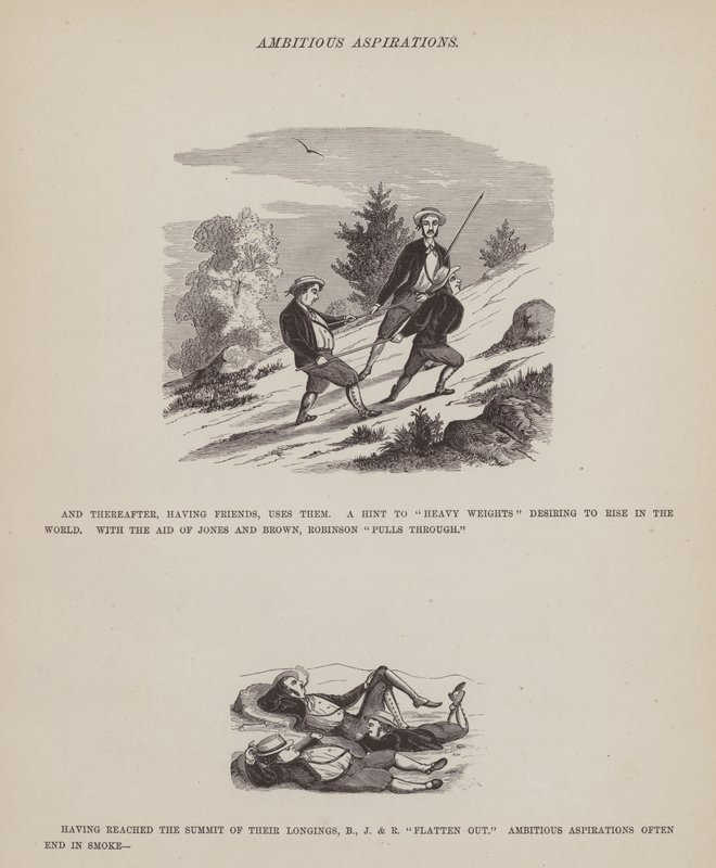 Side fra The American Tour of Mrs Brown, Jones and Robinson (gravering) av Richard Doyle