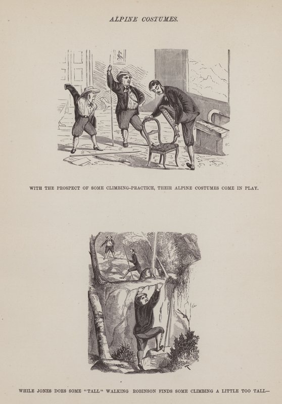 Side fra The American Tour of Mrs Brown, Jones and Robinson (gravering) av Richard Doyle