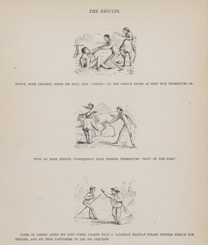 Side fra The American Tour of Mrs Brown, Jones and Robinson (gravering) av Richard Doyle
