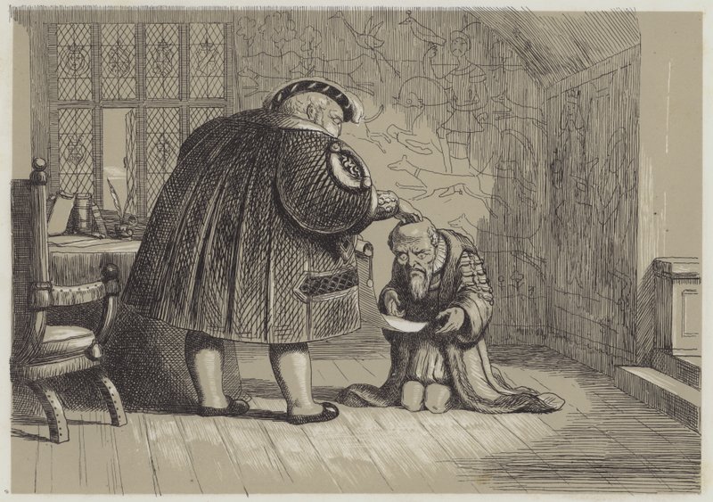 Å øke forsyningene under Henry VIIIs regjeringstid (akvatint) av Richard Doyle