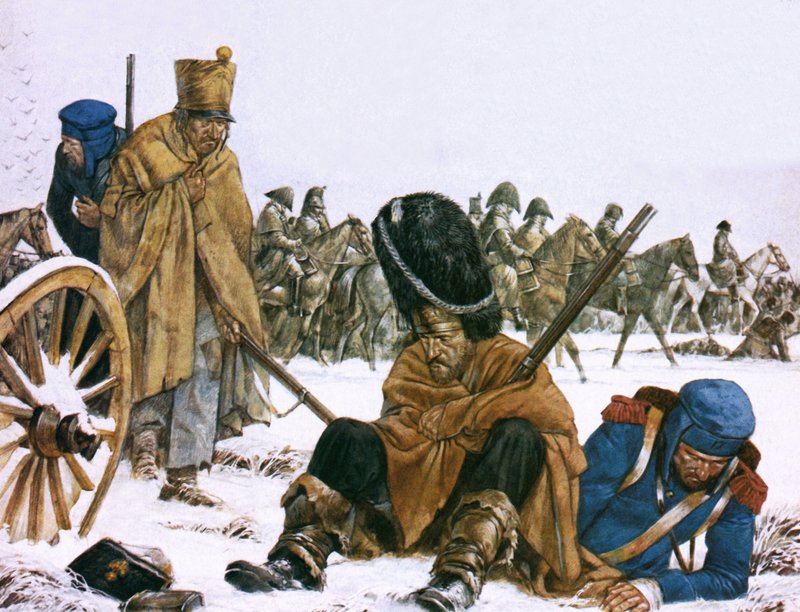 Napoleons retrett fra Moskva av Richard Hook