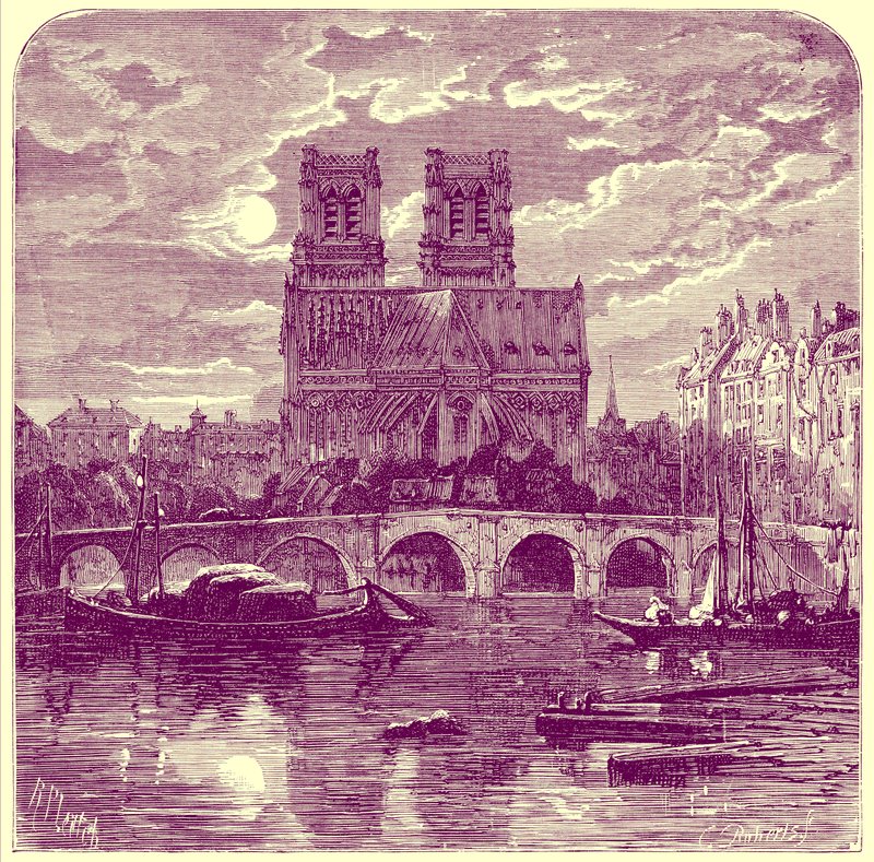 Cathedral of Notre Dame, illustrasjon fra 