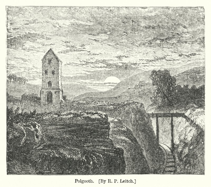 Polgooth (gravering) av Richard Principal (after) Leitch