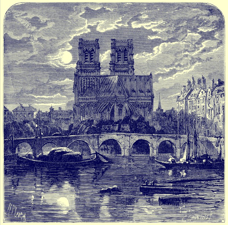 Cathedral of Notre Dame, illustrasjon fra 