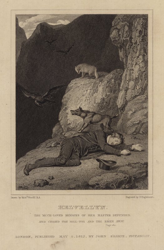 Charles Gough på Helvellyn av Richard Westall
