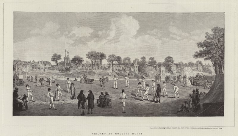 Cricket på Moulsey Hurst av Richard Westall