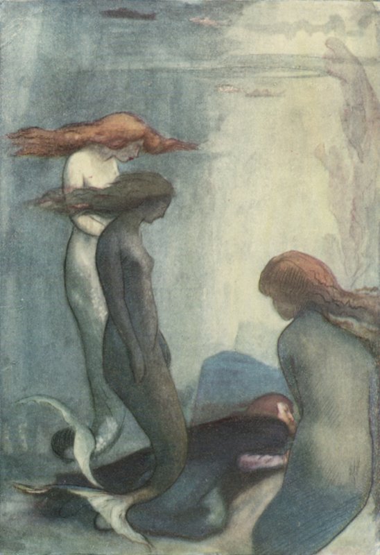 A Sea Dirge av William Shakespeare av Robert Anning Bell
