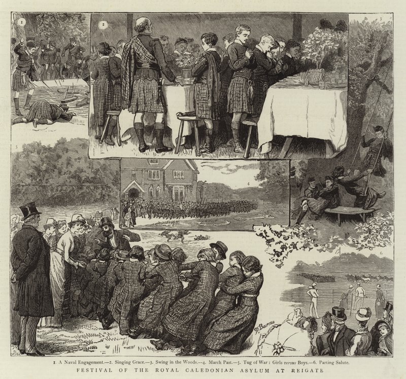 Festival of the Royal Caledonian Asylum på Reigate av Robert Barnes