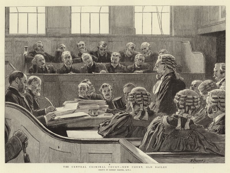 Central Criminal Court, New Court, Old Bailey av Robert Barnes