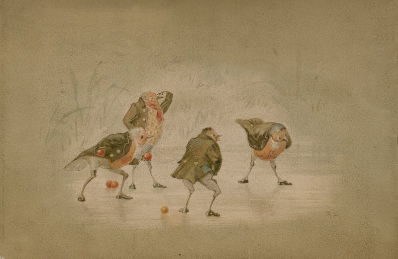 Illustrasjon for The Twigs or Christmas at Ruddock Hall av Robert Dudley