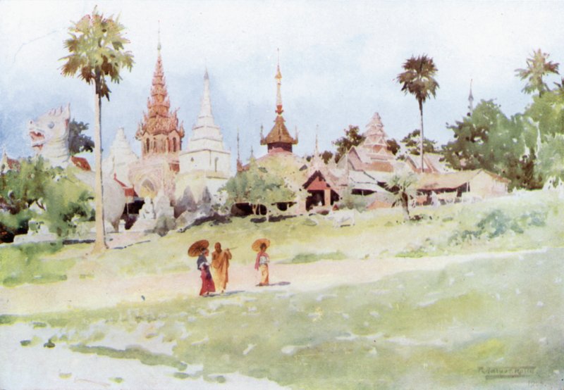 Oppstigning til Shwe Dagon av Robert George Talbot Kelly