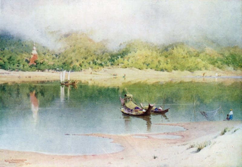 Elven ved Prome, Morning Mists stiger av Robert George Talbot Kelly