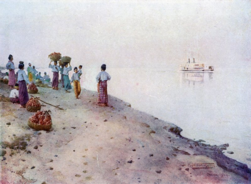 Venter på Steamer, tidlig morgen av Robert George Talbot Kelly