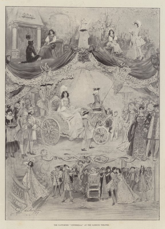 Pantomime Askepott, på Garrick Theatre av Robert Sauber
