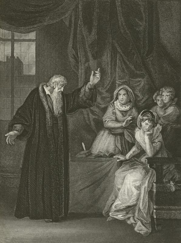 Mary Queen of Scots irettesatt av Knox av Robert Smirke