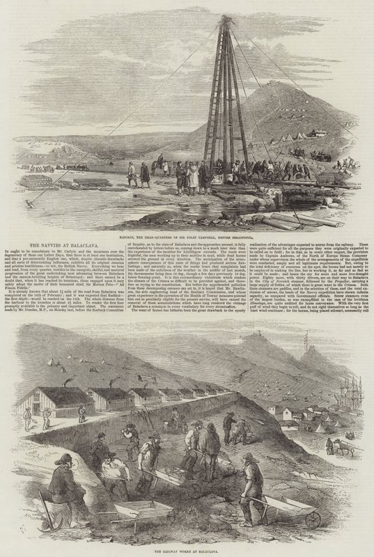 Navvies ved Balaclava av Robert Thomas Landells