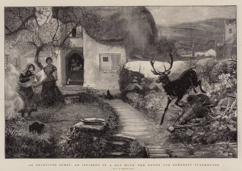 En ubuden gjest, en hendelse av en dag med Devon og Somerset Staghounds av Robert Walker Macbeth