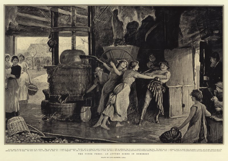 The Cider Press, en høstscene i Somerset av Robert Walker Macbeth