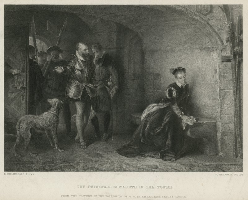 Prinsesse Elizabeth i tårnet av Robert Alexander Hillingford