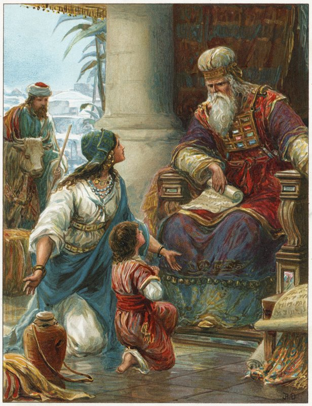 Hannah bringer Samuel til Eli av Robert Ambrose Dudley