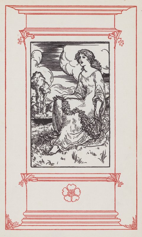 Illustrasjon for engelsk tekst (litho) av Robert Anning Bell