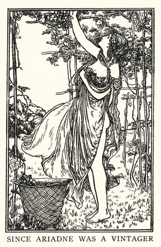 Illustrasjon for dikt av John Keats: Endymion (litho) av Robert Anning Bell