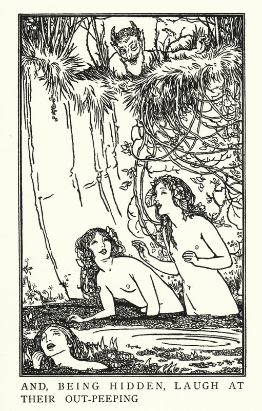 Illustrasjon for dikt av John Keats: Endymion (litho) av Robert Anning Bell