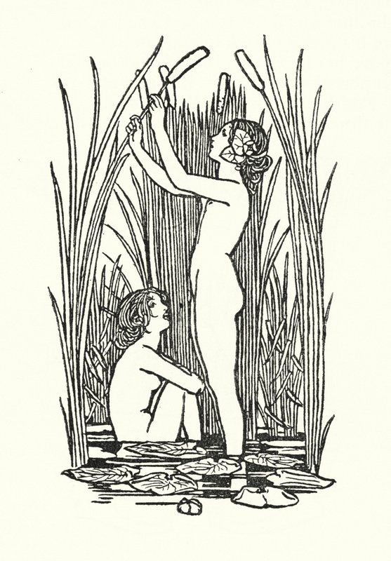 Illustrasjon for dikt av John Keats: Lamia (litho) av Robert Anning Bell