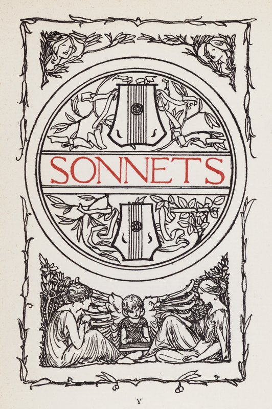 Illustrasjon for dikt av John Keats: Sonnets (litho) av Robert Anning Bell