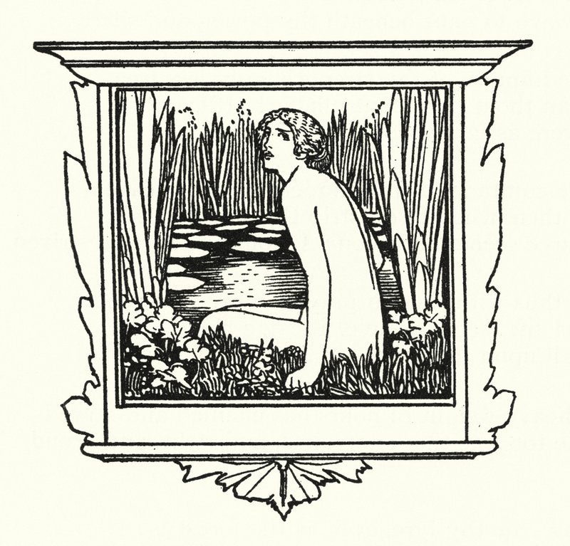 Shelley: Ode to the West Wind (litho) av Robert Anning Bell