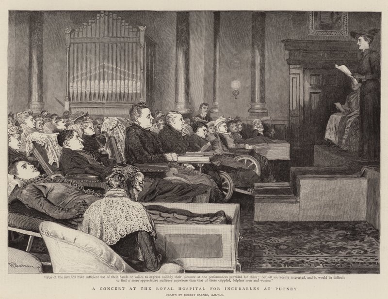 En konsert på Royal Hospital for Incurables i Putney av Robert Barnes