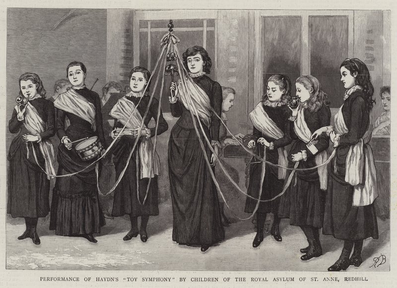 Fremføring av Haydns lekesymfoni av Children of the Royal Asylum of St Anne, Redhill av Robert Barnes