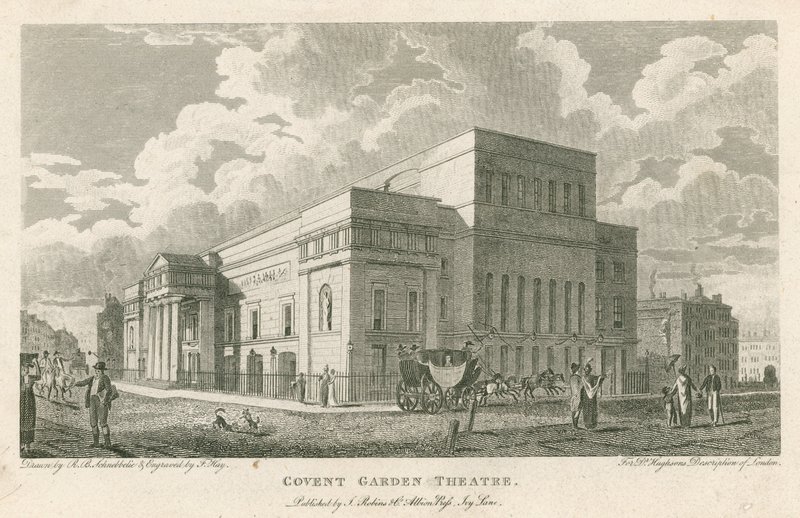 Covent Garden Theatre, Westminster, London av Robert Blemell Schnebbelie
