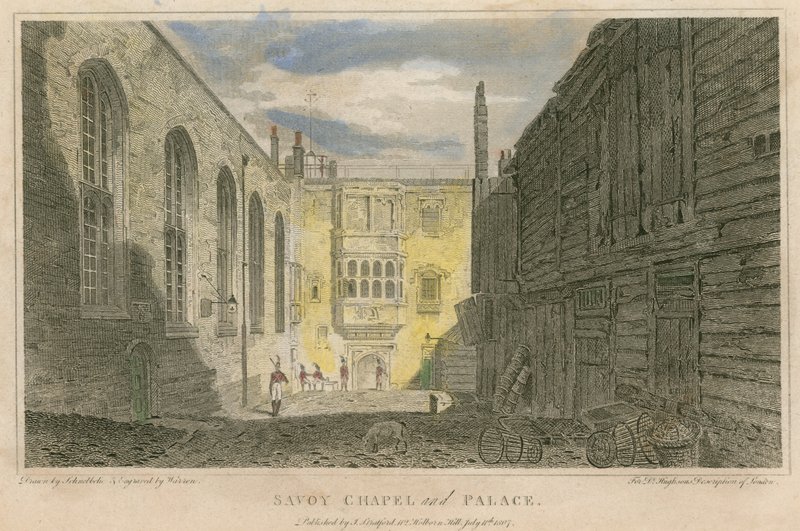 Savoy kapell og palass, London av Robert Blemell Schnebbelie