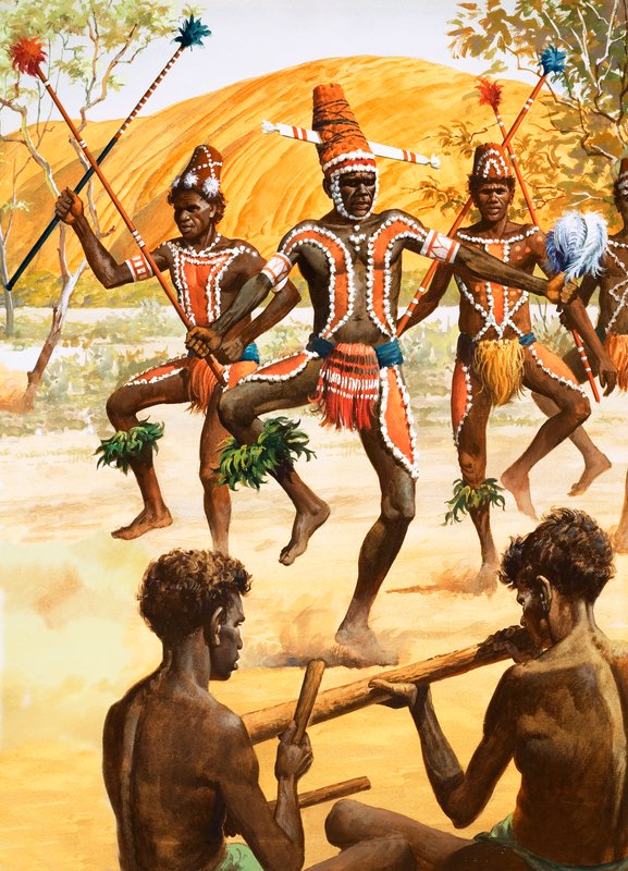 Aboriginsk dans av Robert Brook