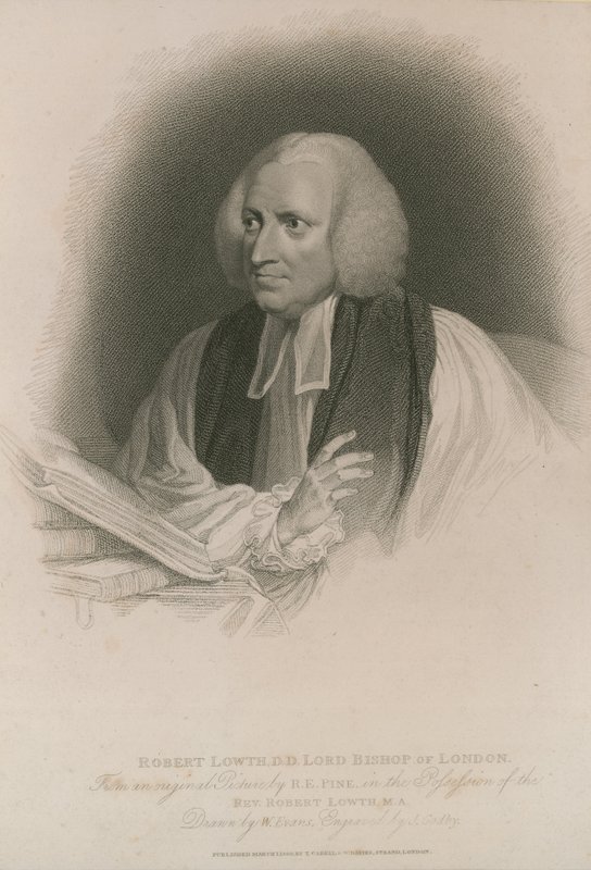 Portrett av Robert Lowth av Robert Edge Pine