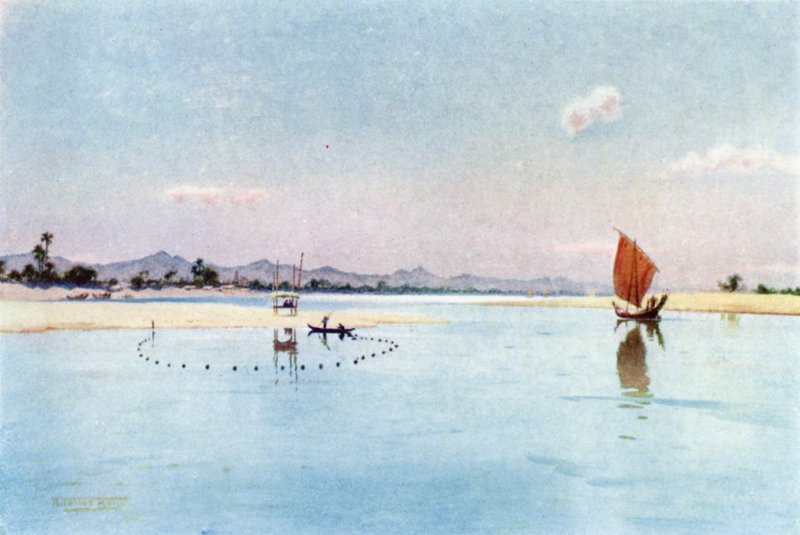 Garnfiske på Irrawaddy av Robert George Talbot Kelly