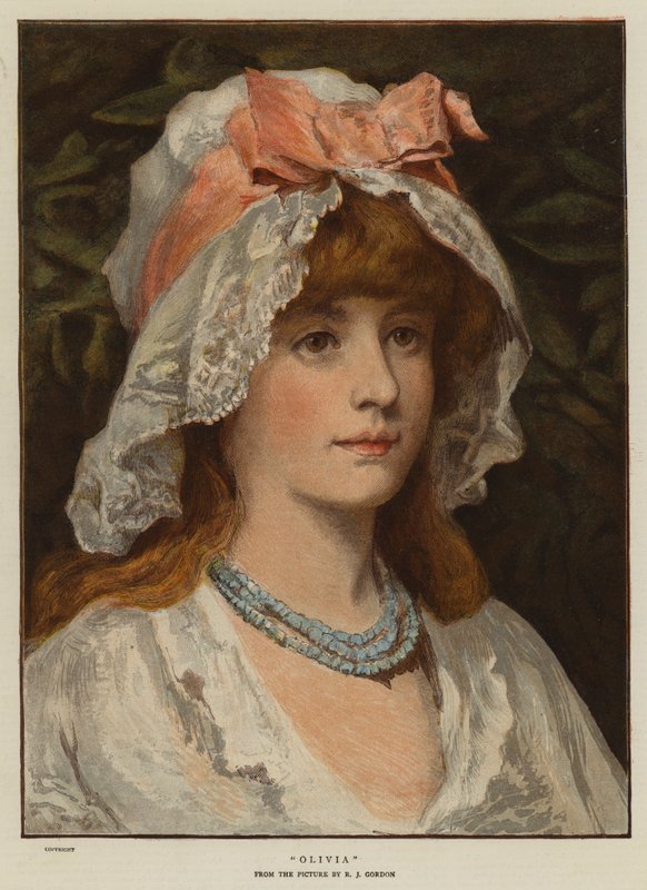 Olivia (chromolitho) av Robert James Gordon