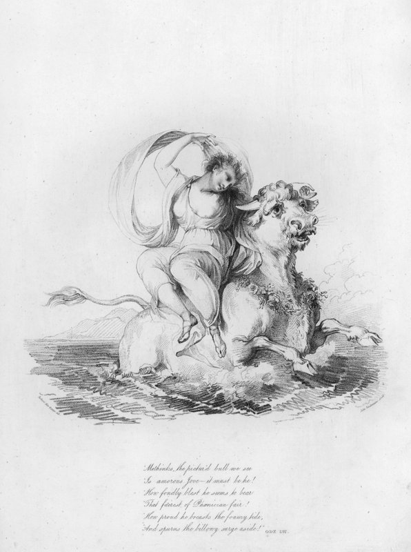 Anacreon, Ode LIV (gravering) av Robert Kerr (after) Porter