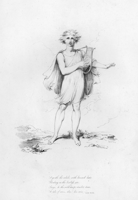 Anacreon, Ode 43 (gravering) av Robert Kerr (after) Porter