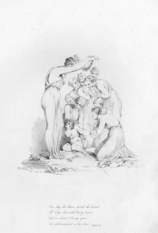 Anacreon, Ode XX (gravering) av Robert Kerr (after) Porter