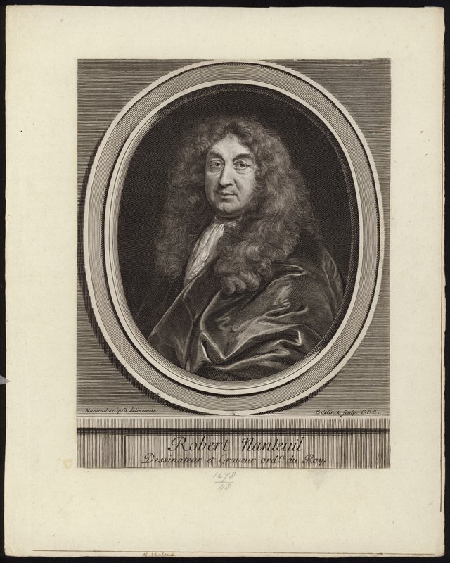 Selvportrett av den franske gravøren Robert Nanteuil av Robert Nanteuil