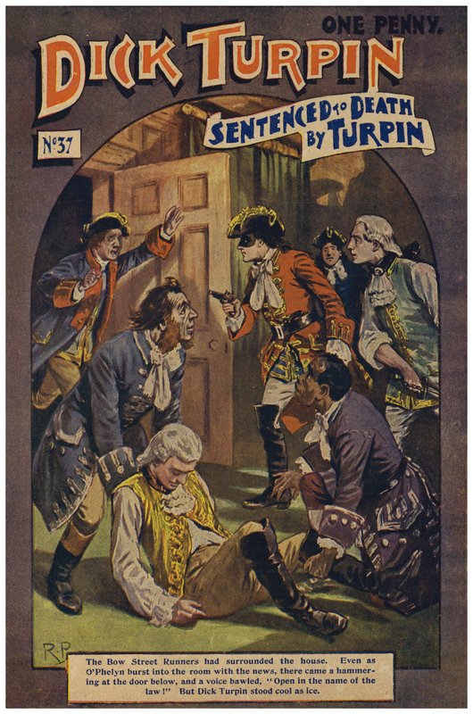 Dick Turpin (farge litho) av Robert Prowse Jnr