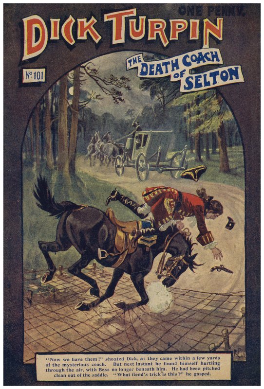 Dick Turpin (farge litho) av Robert Prowse Jnr